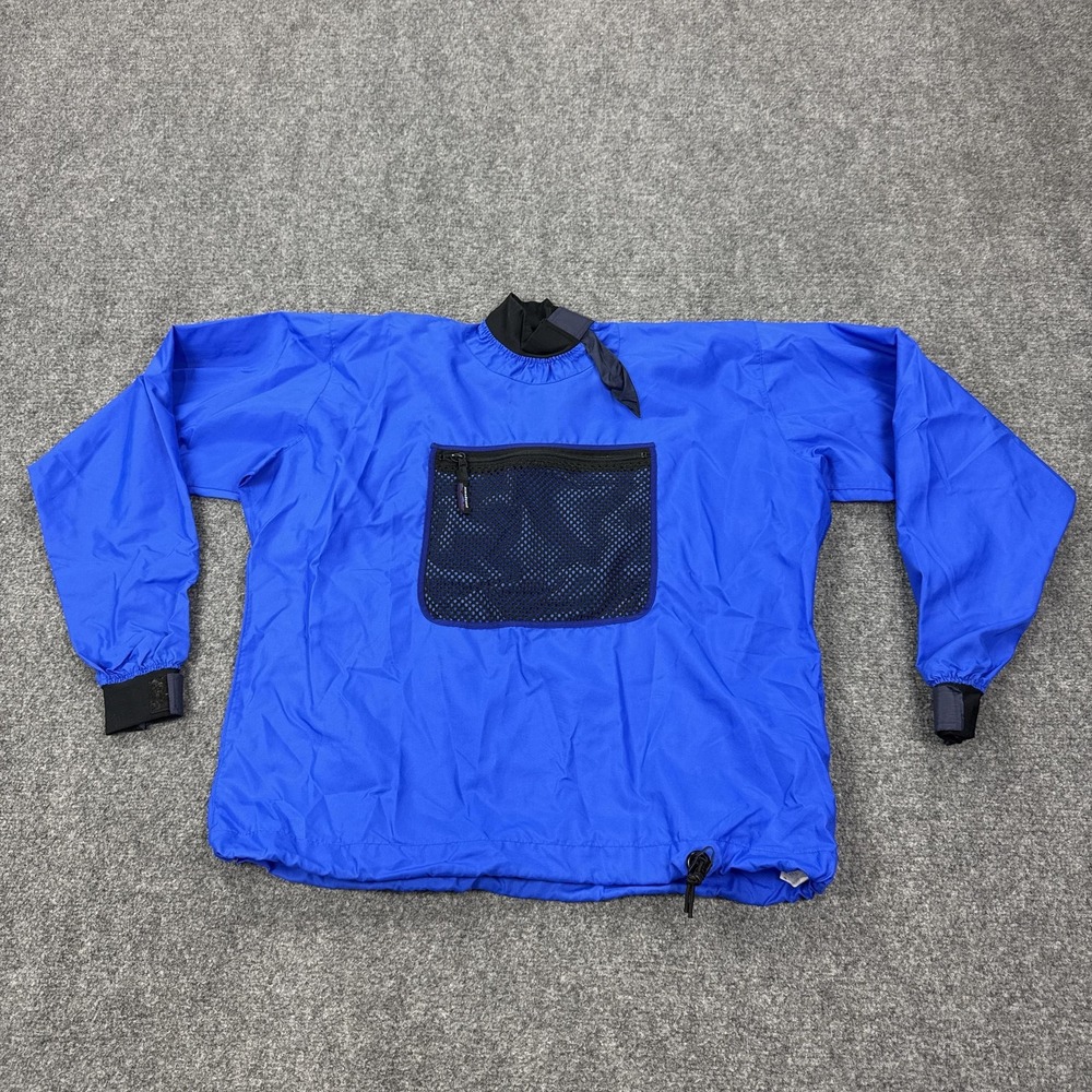 Vintage Patagonia Jacket Mens Medium Blue Pullover Kayak Paddling Windbreaker